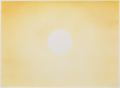 New Sun (yellow), 2022 Watercolor on Arches rag paper